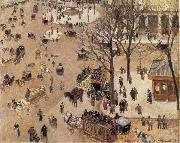 Camille Pissarro La Place du Theatre Franqais oil painting picture wholesale